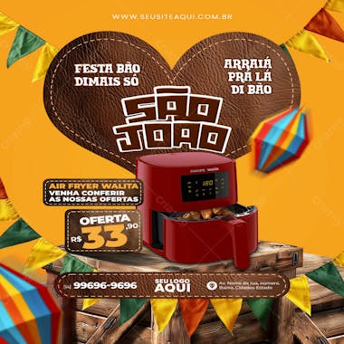 Feed vertical, festa junina, são joão