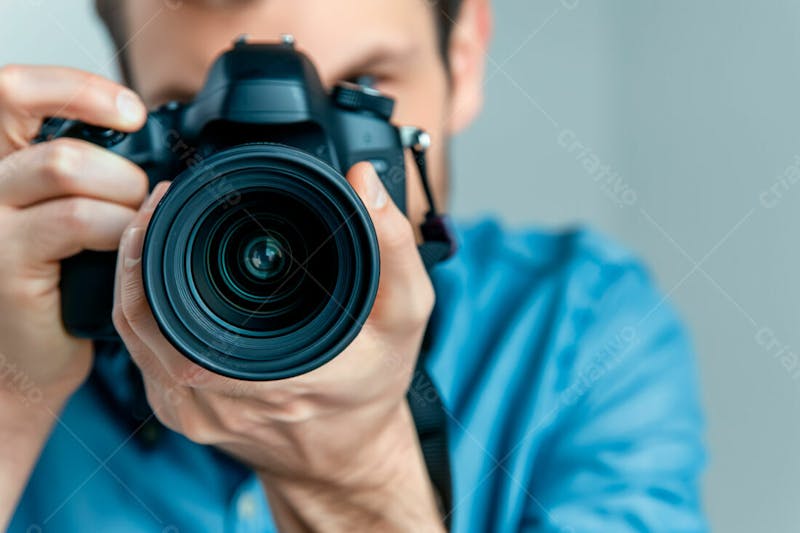 Imagem de um fotógrafo segurando sua camera fotografica 19