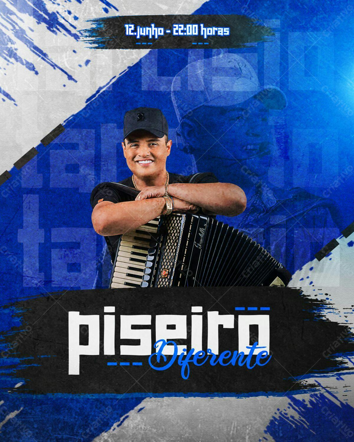 Flyer para Evento de Piseiro PSD Editável
