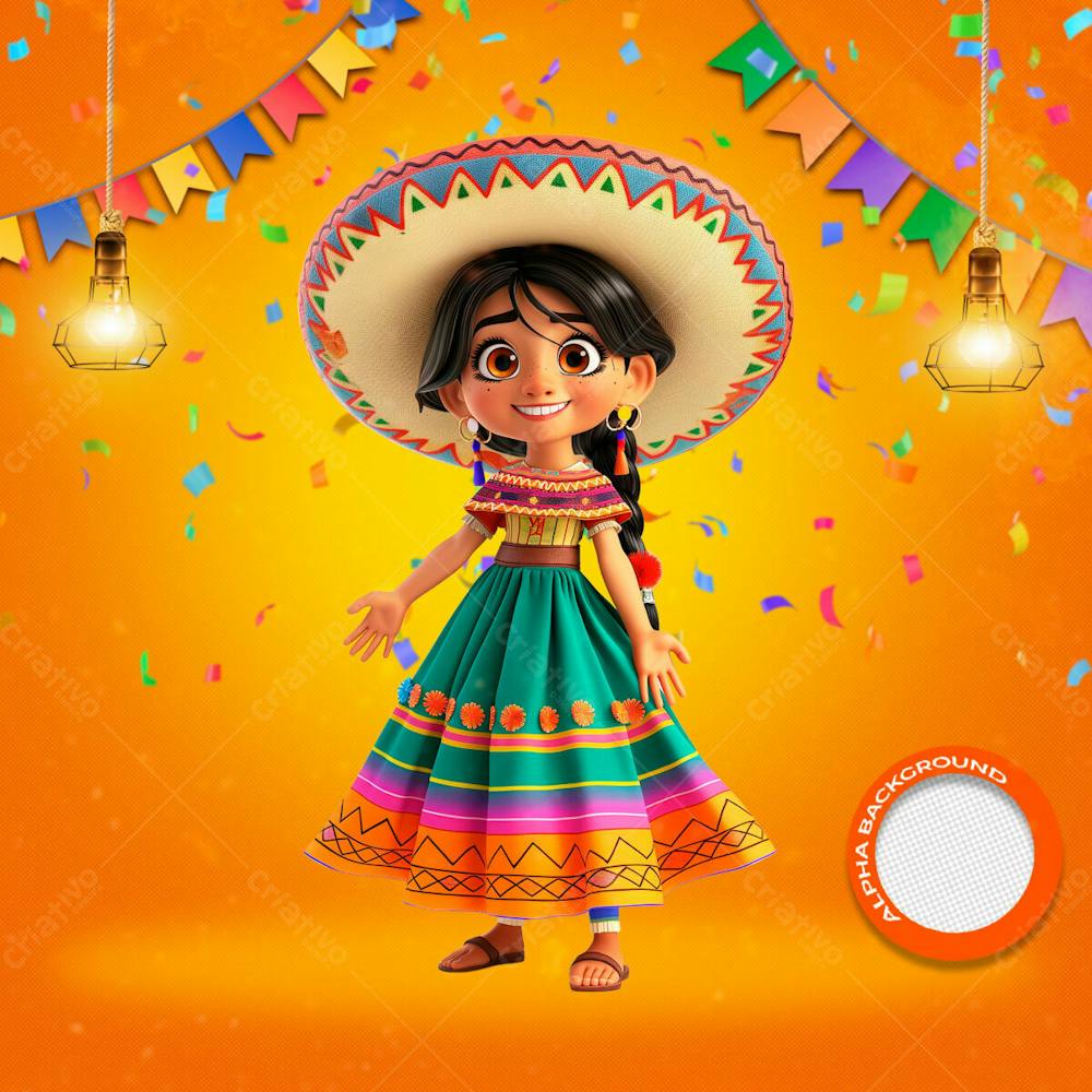 Mascotes De Festa Junina Modelo 77