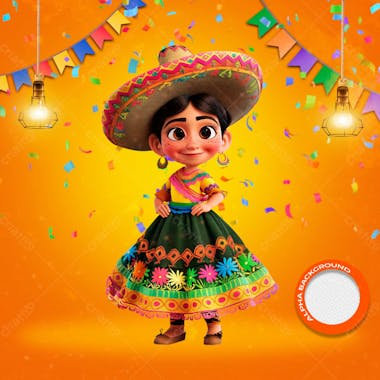 Mascotes de festa junina modelo 81