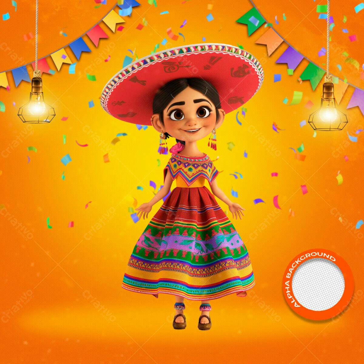 Festa Mexicana PSD Editável