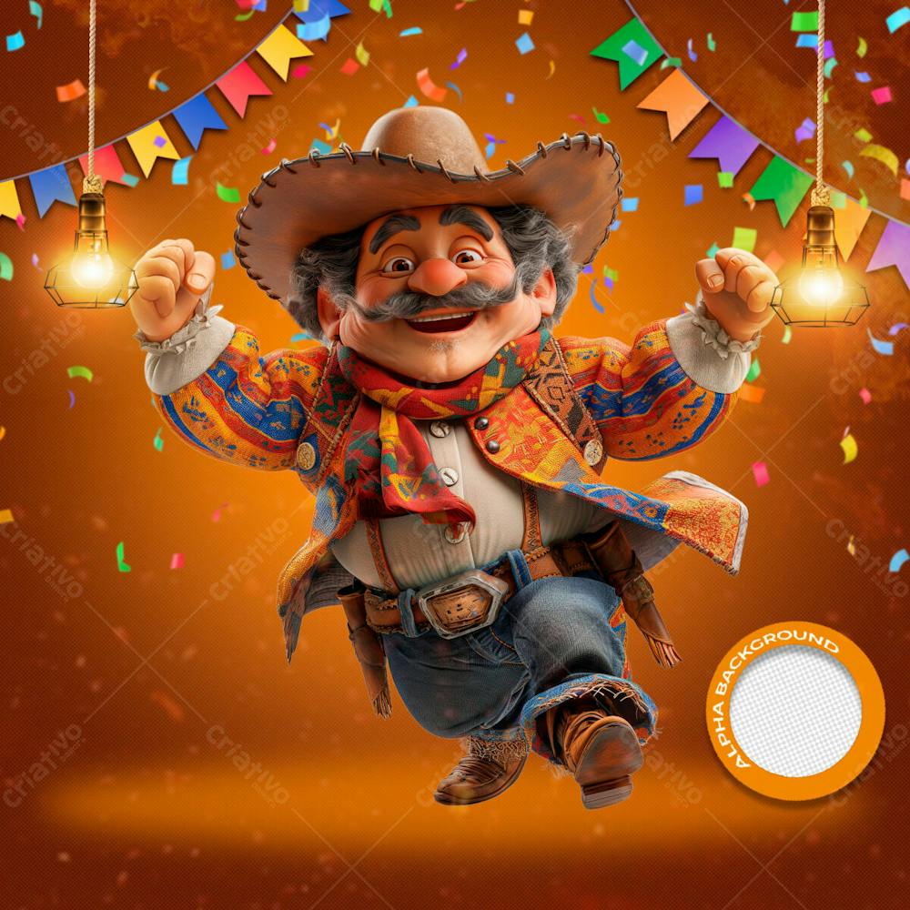 Mascotes De Festa Junina Modelo 87