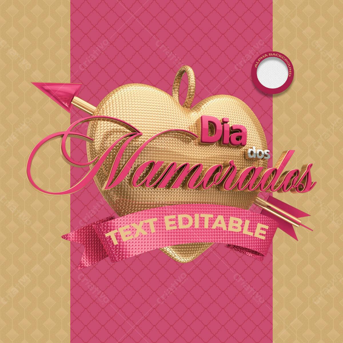 Flyer Dia dos Namorados PSD Editável