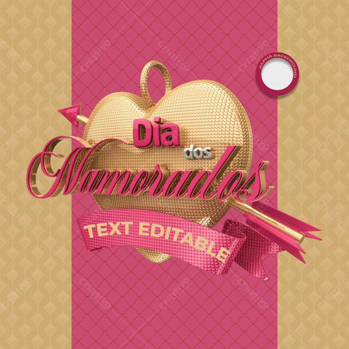 Flyer Dia dos Namorados PSD Editável