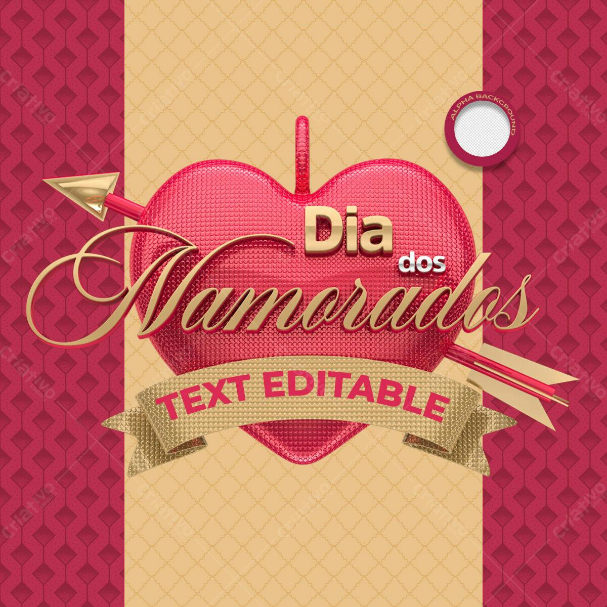 Postagem Dia dos Namorados PSD Editável