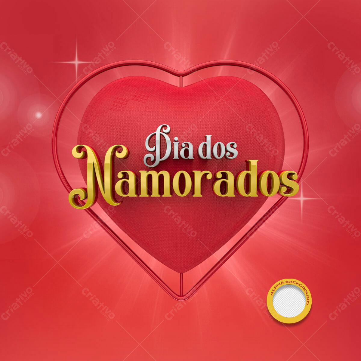 Flyer Dia dos Namorados PSD Editável
