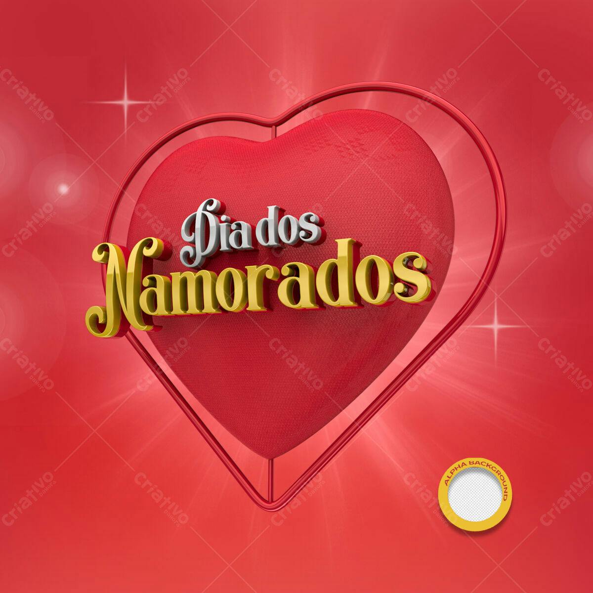 Flyer Dia dos Namorados PSD Editável