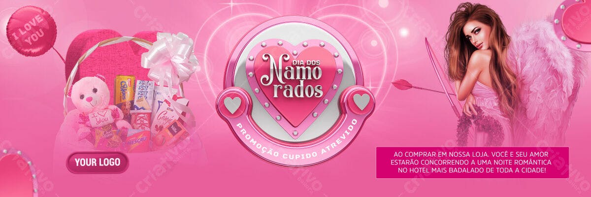 Banner Dia dos Namorados PSD Editável