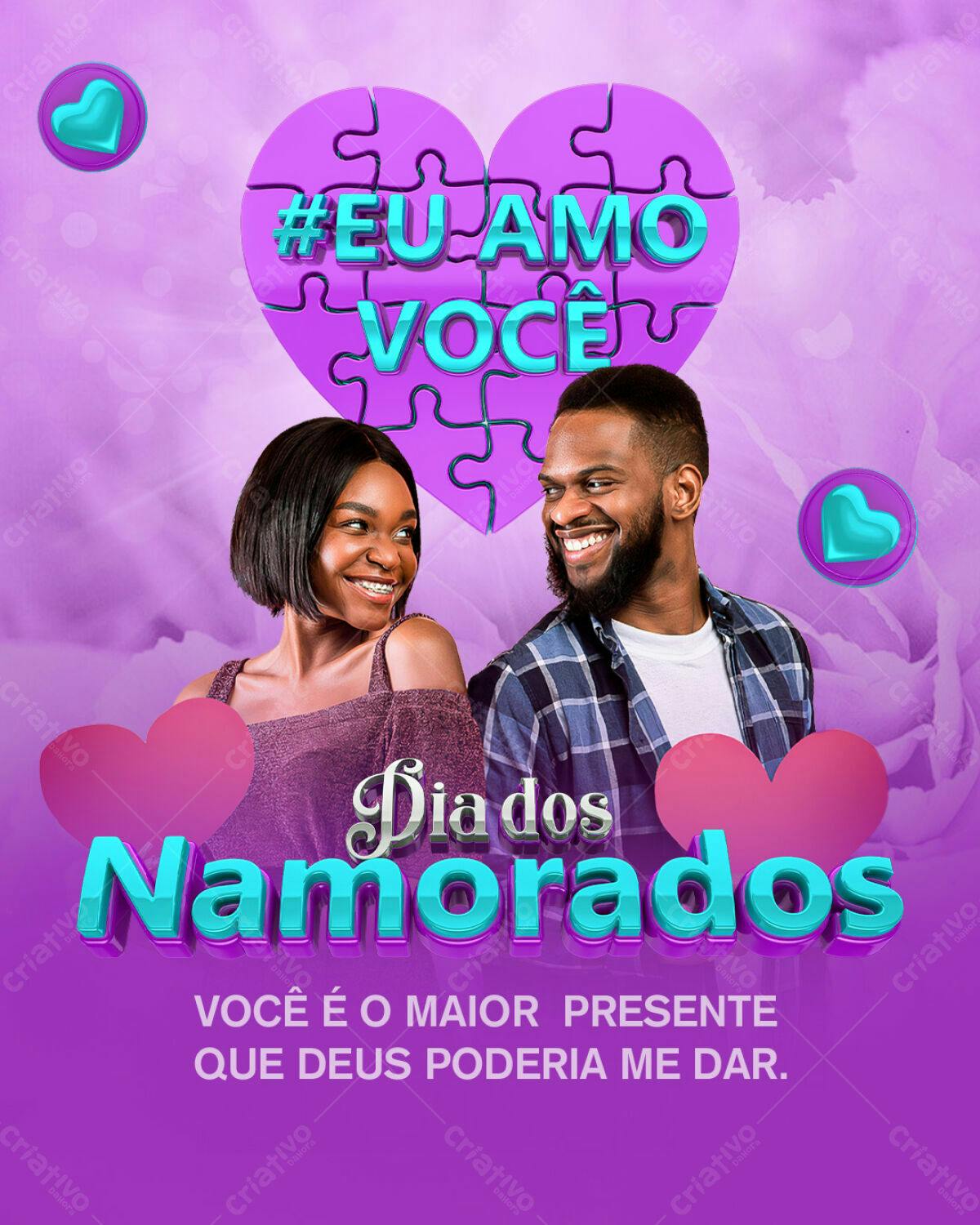 Flyer Dia dos Namorados PSD Editável