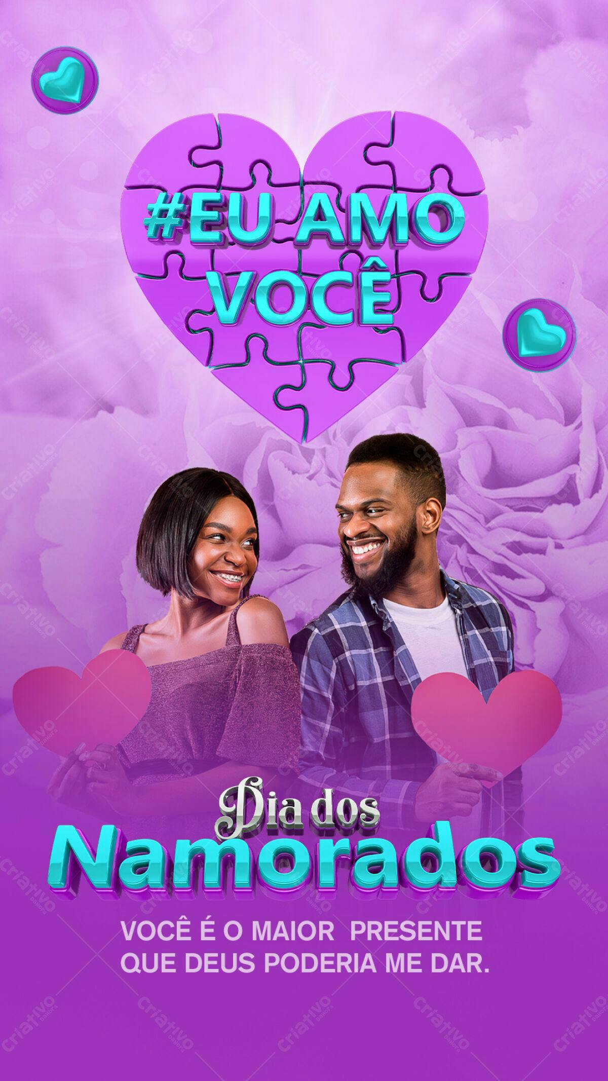 Flyer Dia dos Namorados PSD Editável
