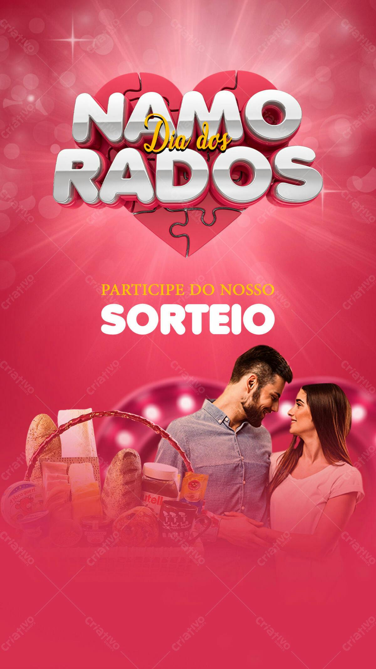 Flyer Dia dos Namorados PSD Editável