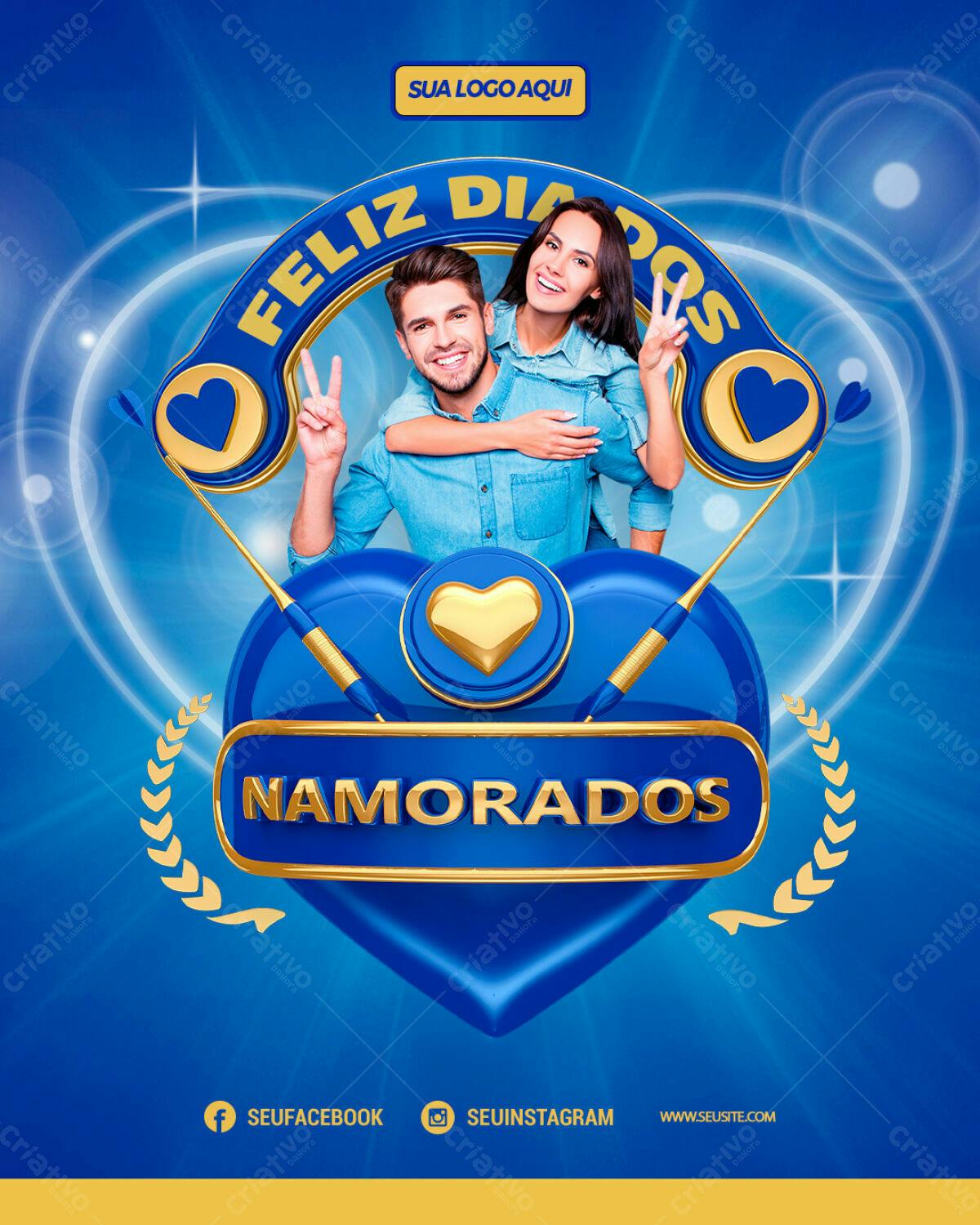 Flyer Dia dos Namorados PSD Editável