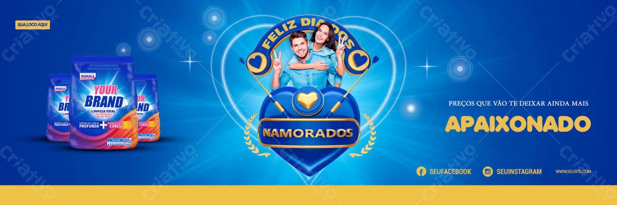 Banner Dia dos Namorados PSD Editável