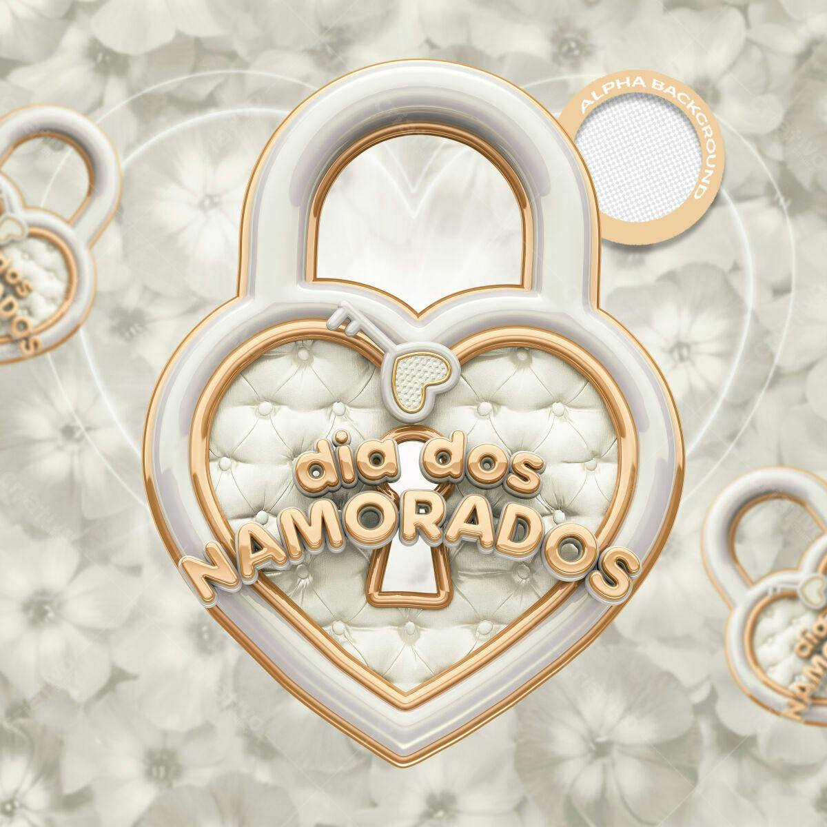 Card para Dia dos Namorados PSD Editável