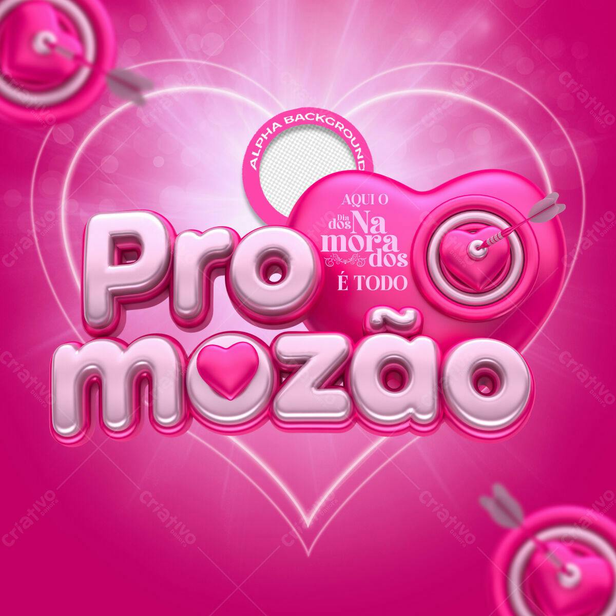 Flyer Dia dos Namorados Promozão PSD Editável