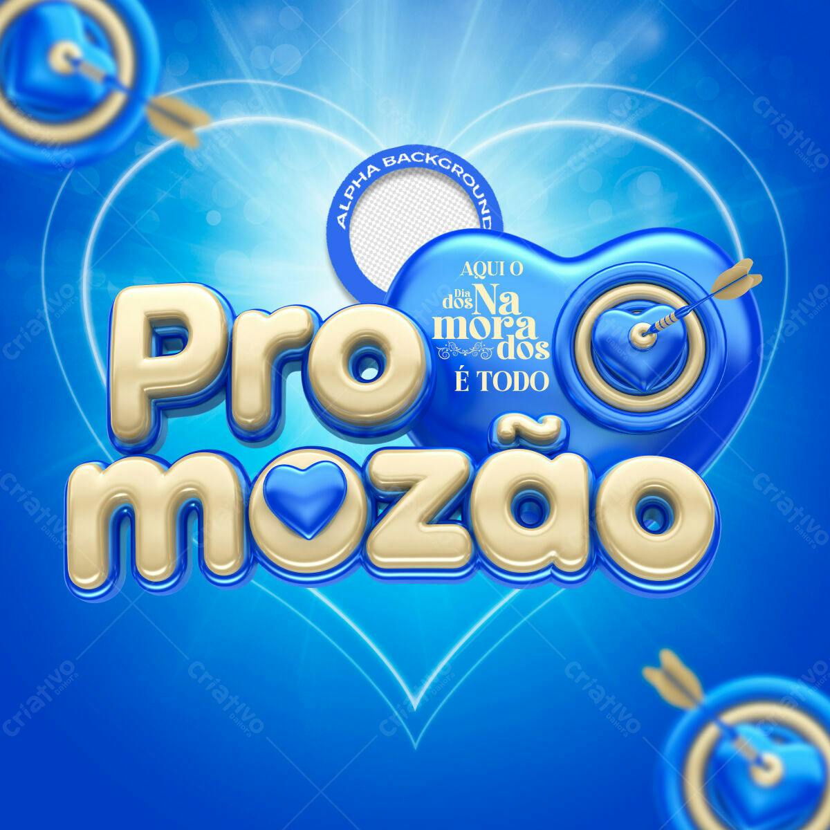 Arte Dia dos Namorados Promozão PSD Editável