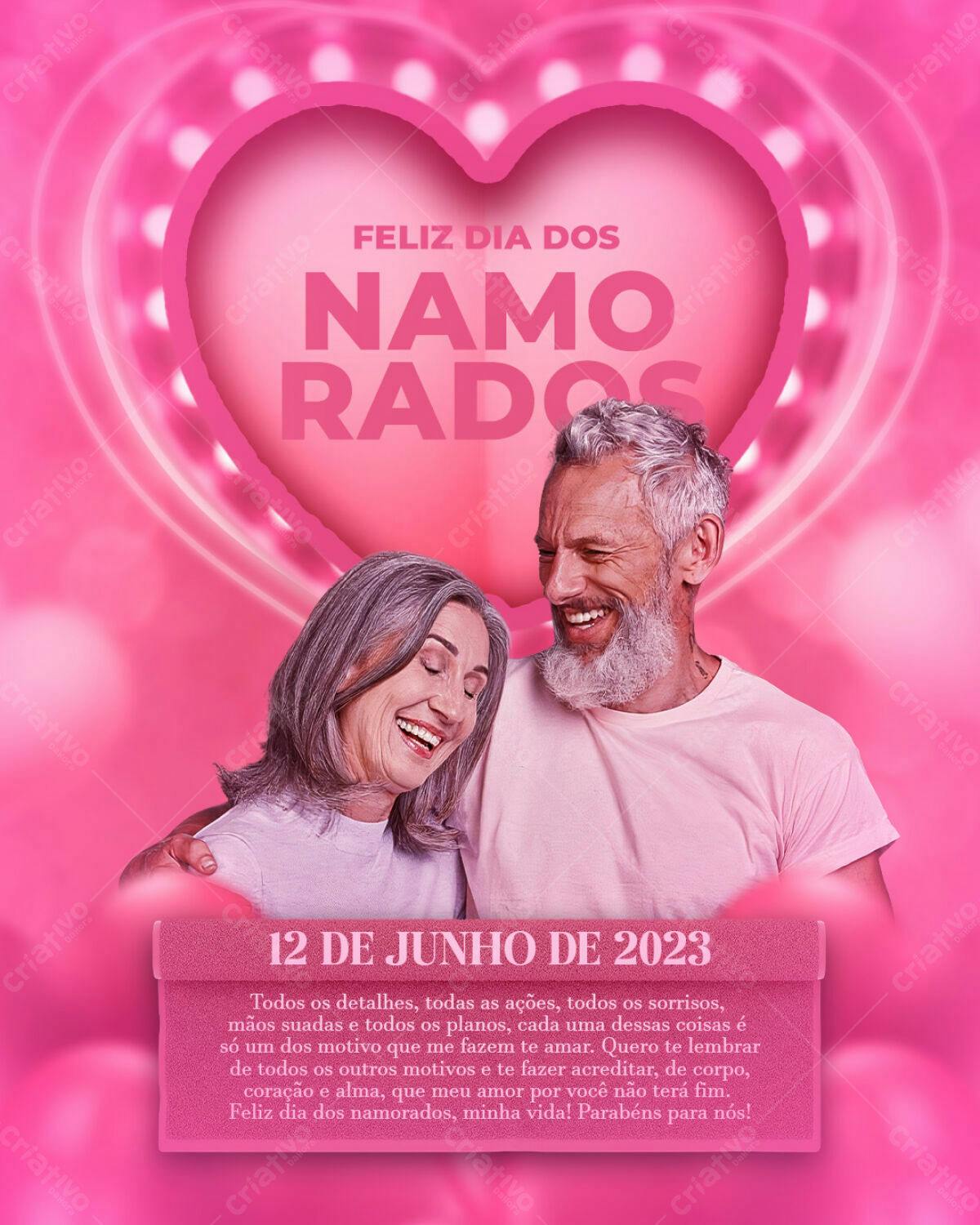 Flyer Dia dos Namorados PSD Editável