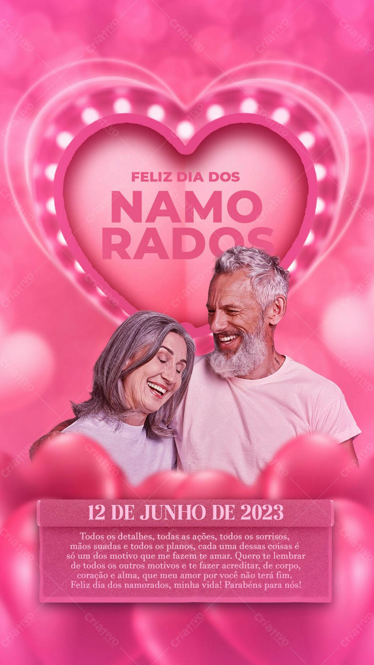 Flyer Dia dos Namorados PSD Editável
