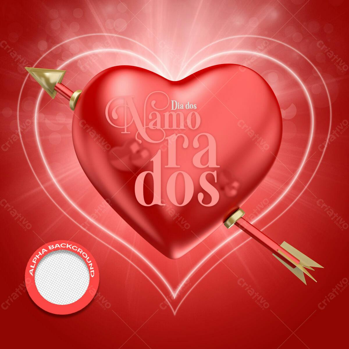 Background Dia dos Namorados PSD Editável