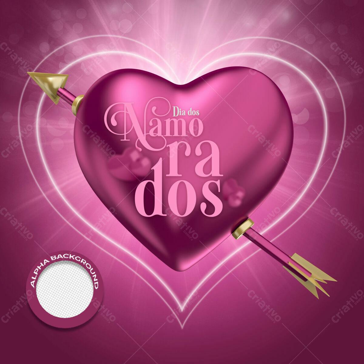 Flyer Dia dos Namorados PSD Editável