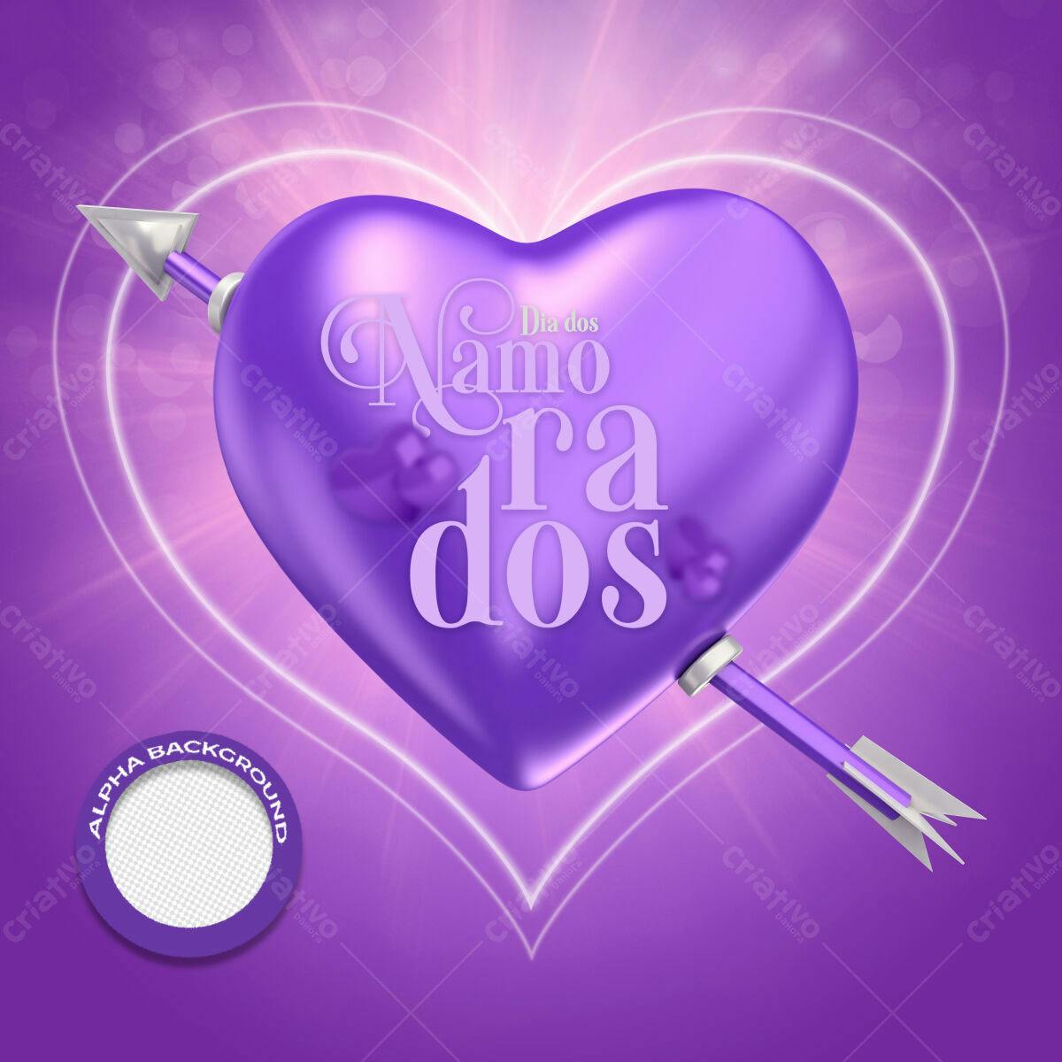 Background Dia dos Namorados PSD Editável
