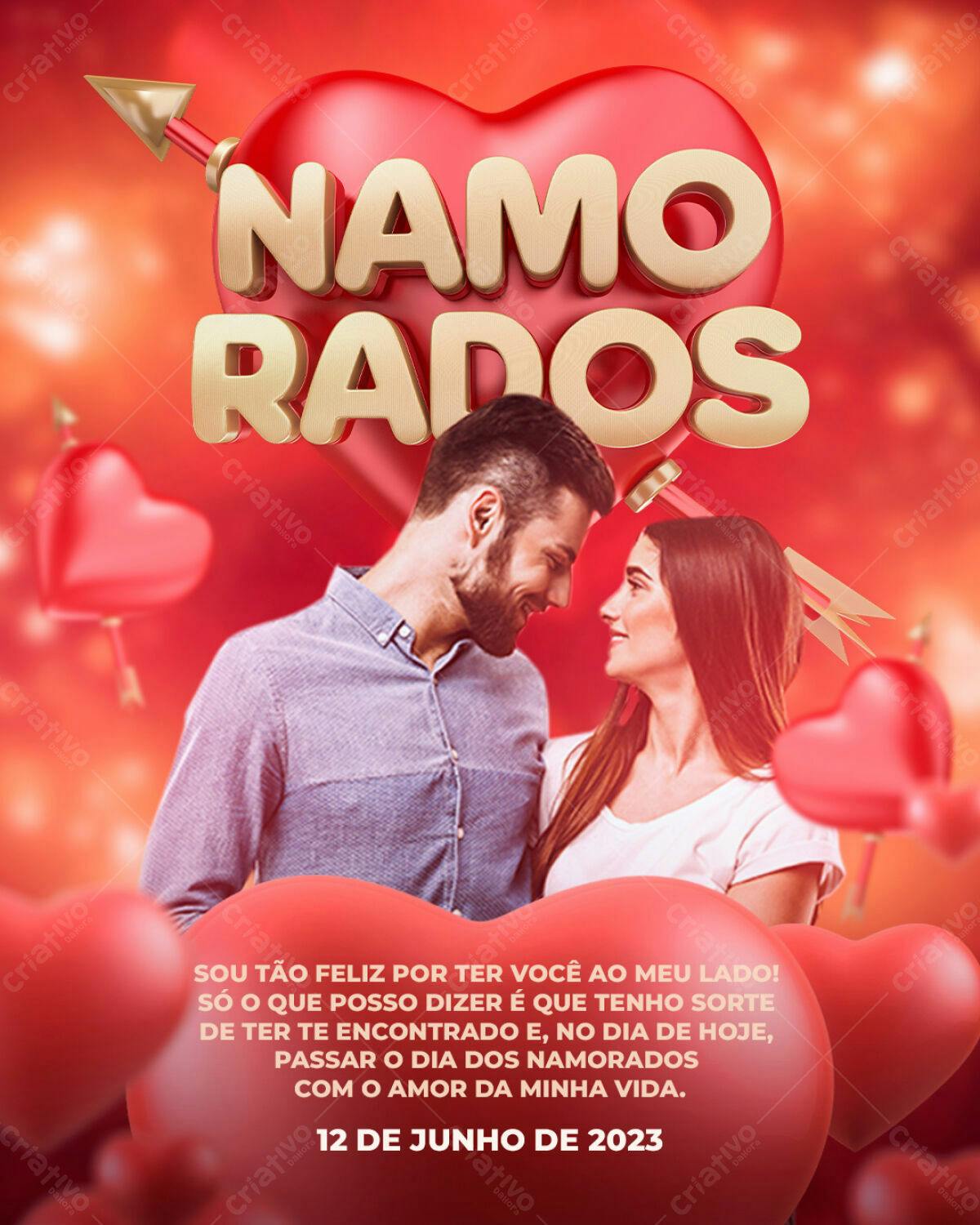 Flyer Dia dos Namorados PSD Editável