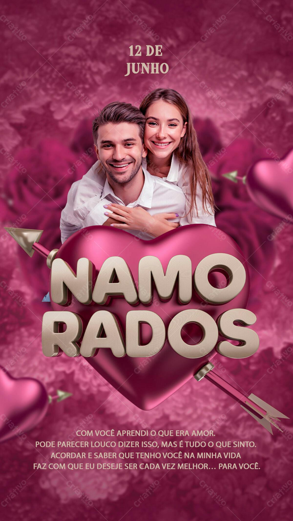 Flyer Dia dos Namorados PSD Editável