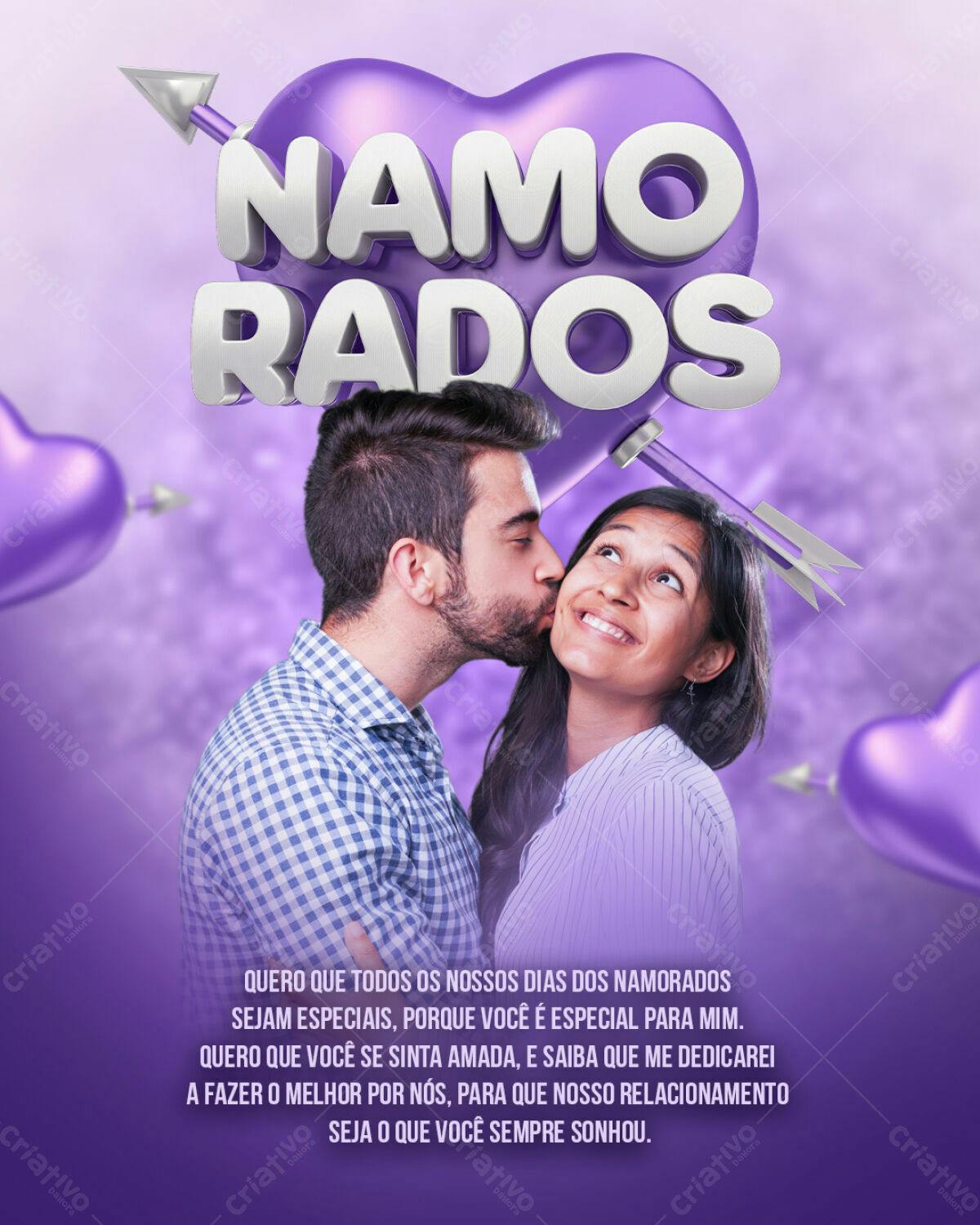 Flyer Dia dos Namorados PSD Editável