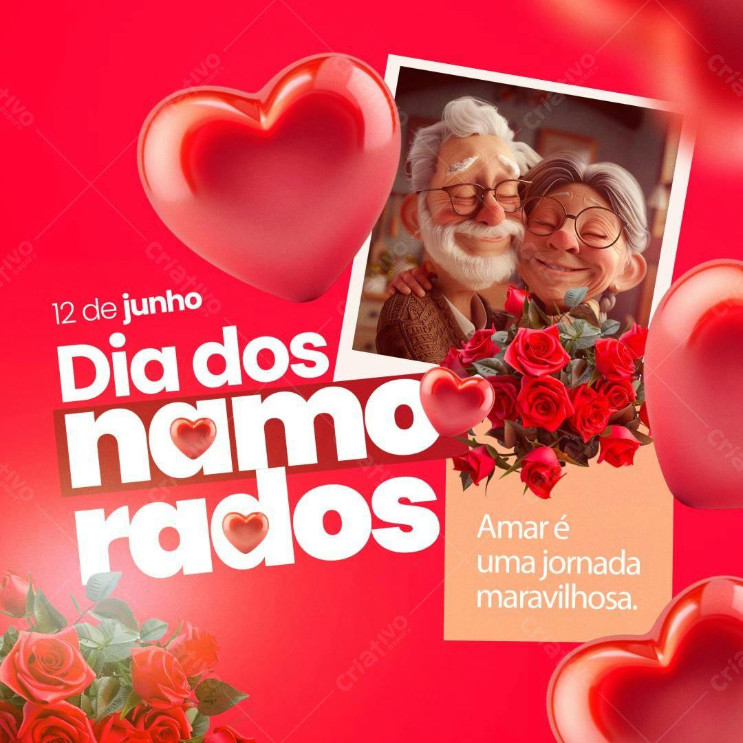Flyer Dia dos Namorados PSD Editável