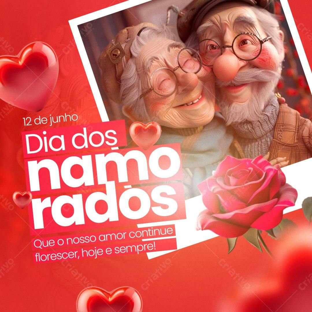 Flyer Dia dos Namorados PSD Editável