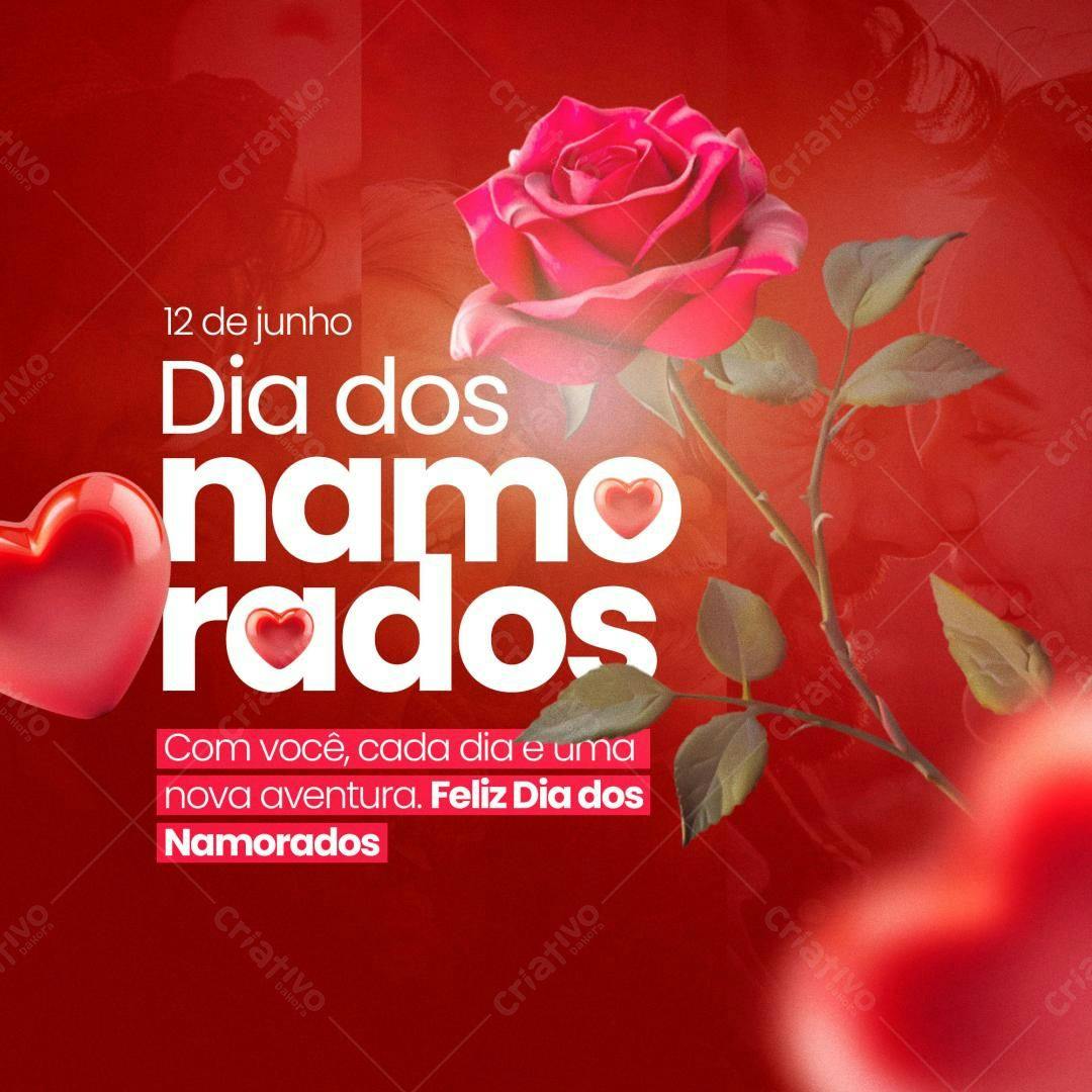 Flyer Dia dos Namorados PSD Editável