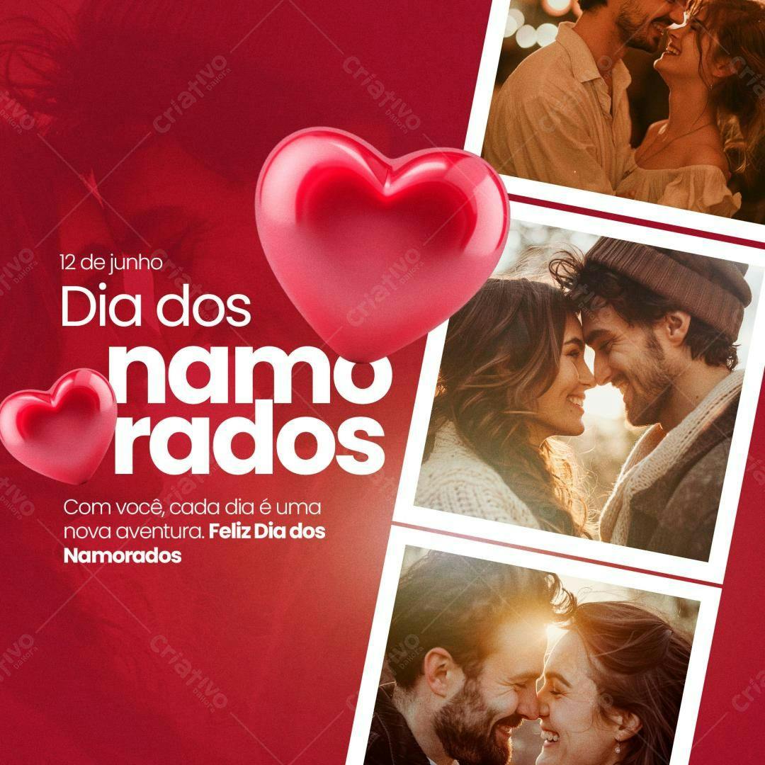 Postagem Dia dos Namorados PSD Editável