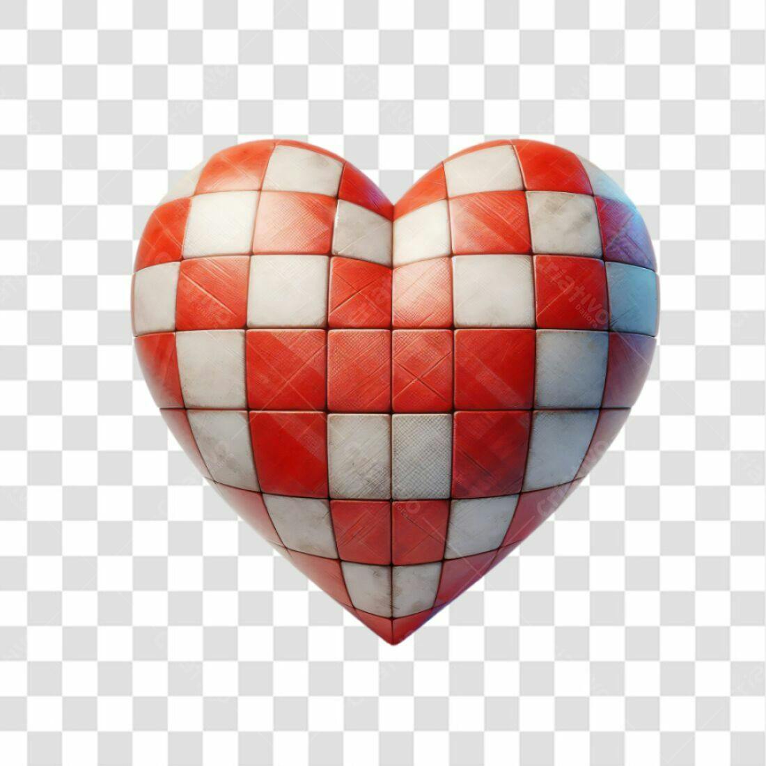 Icone Dia dos Namorados Vermelho e Branco PNG com fundo transparente