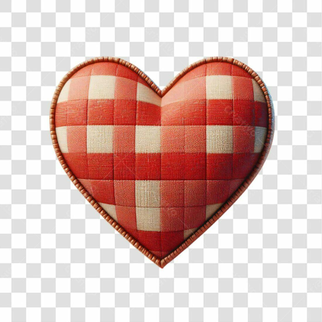Icone Dia dos Namorados Vermelho e Branco PNG com fundo transparente