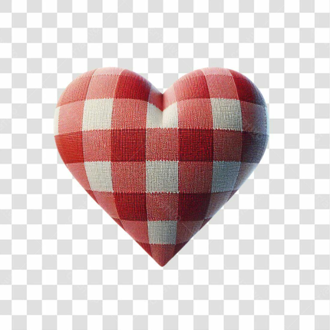 Icone Dia dos Namorados Vermelho e Branco PNG com fundo transparente