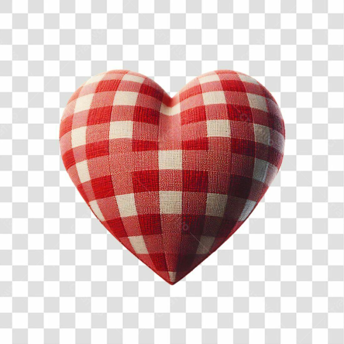 Icone Dia dos Namorados Vermelho e Branco PNG com fundo transparente