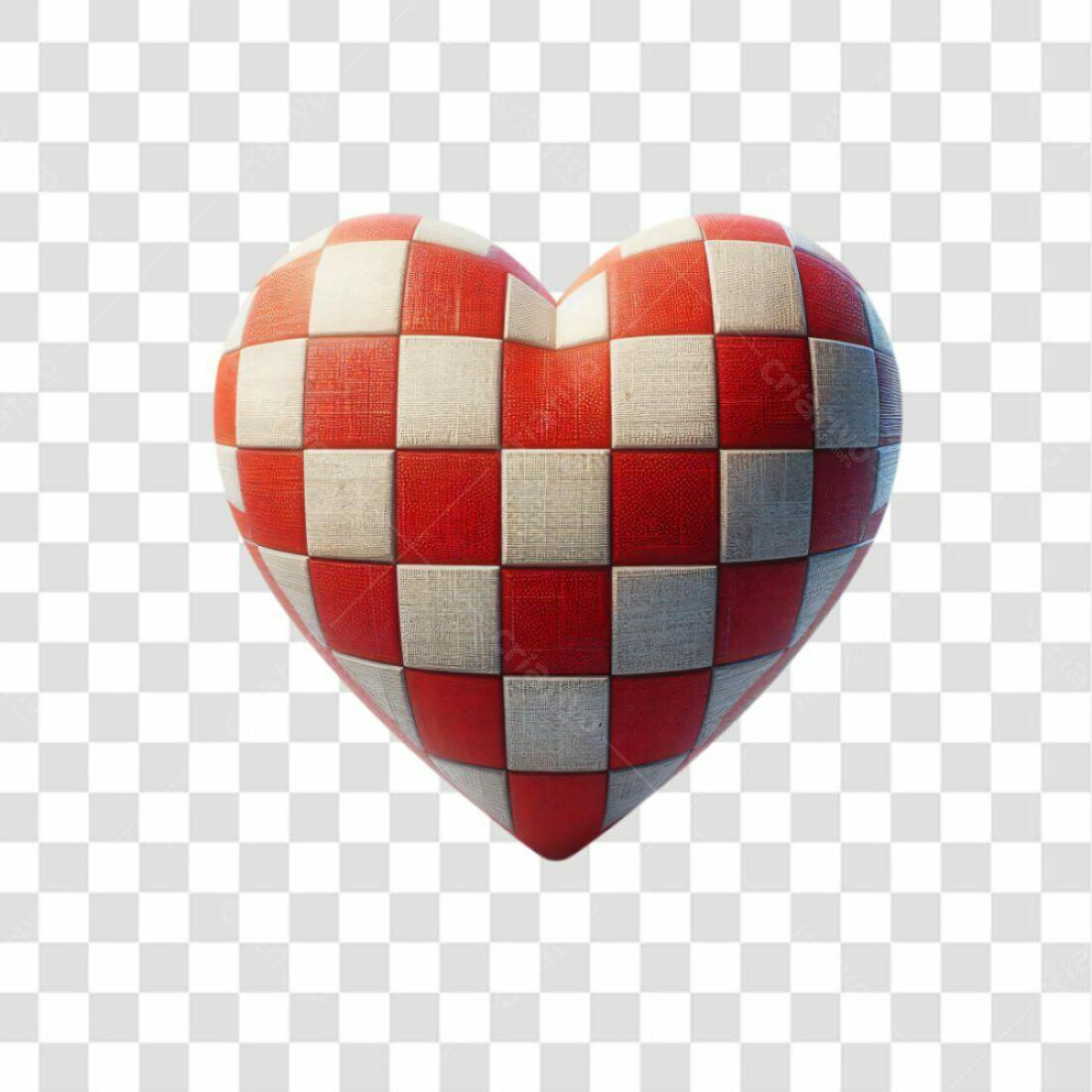 Icone Dia dos Namorados Vermelho e Branco PNG com fundo transparente