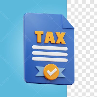 Ilustração 3D Ou Elemento De Documentos Fiscais