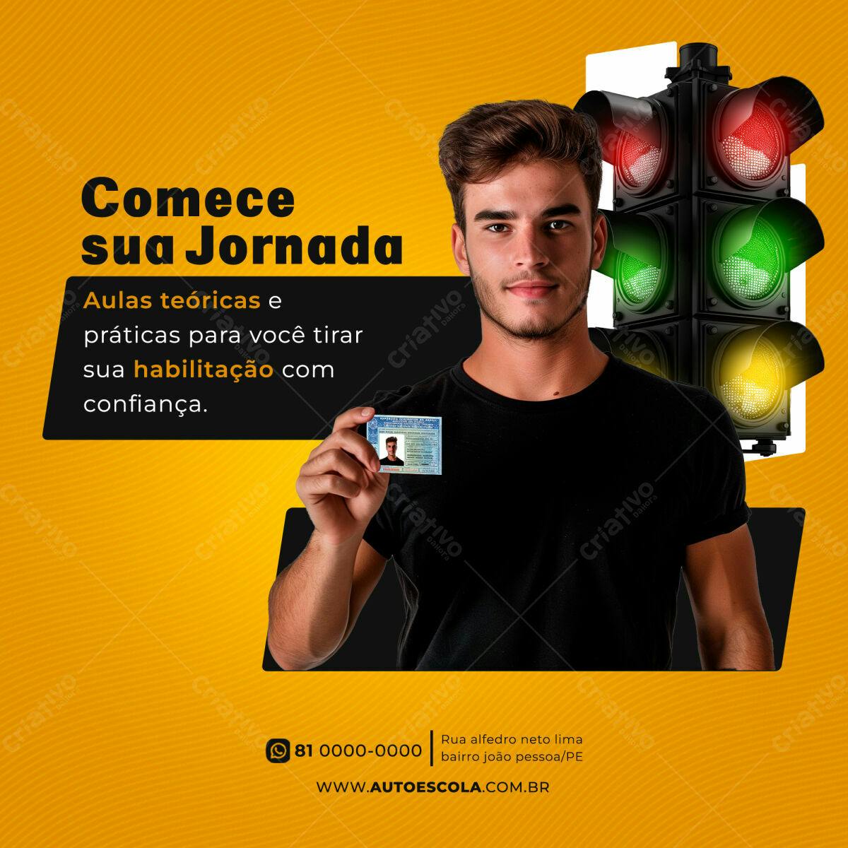 Postagem para Autoescola PSD Editável