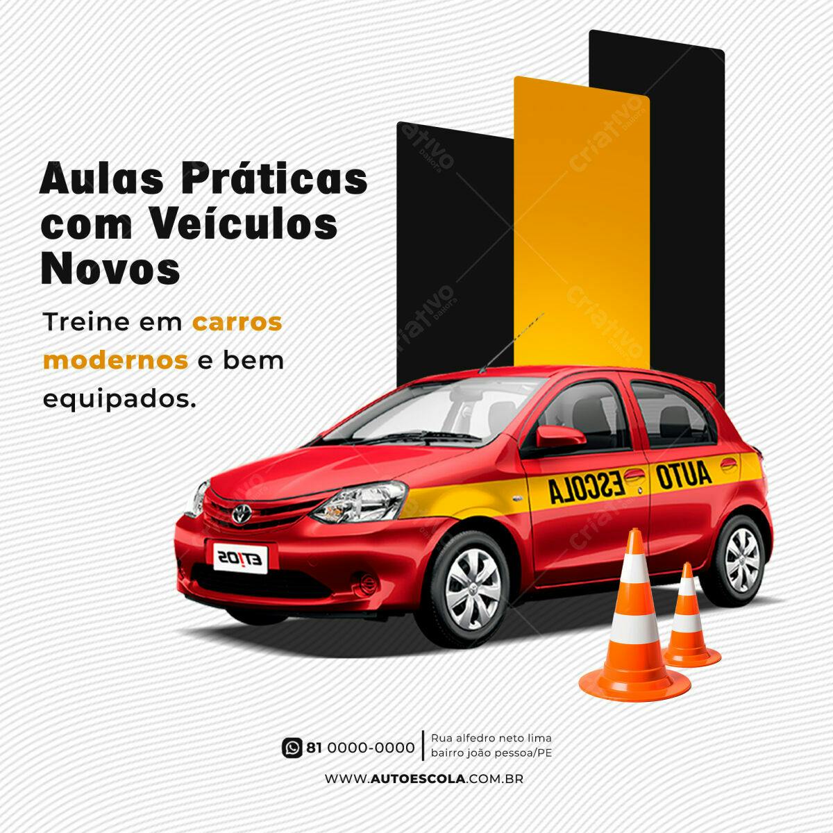 Flyer para Autoescola PSD Editável