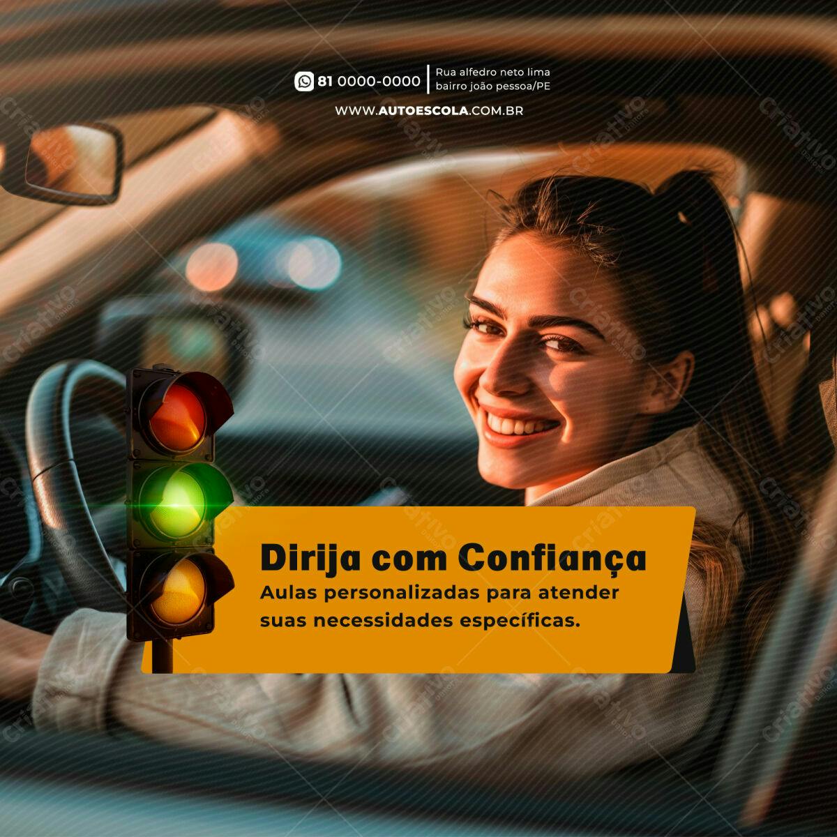 Post para Autoescola PSD Editável