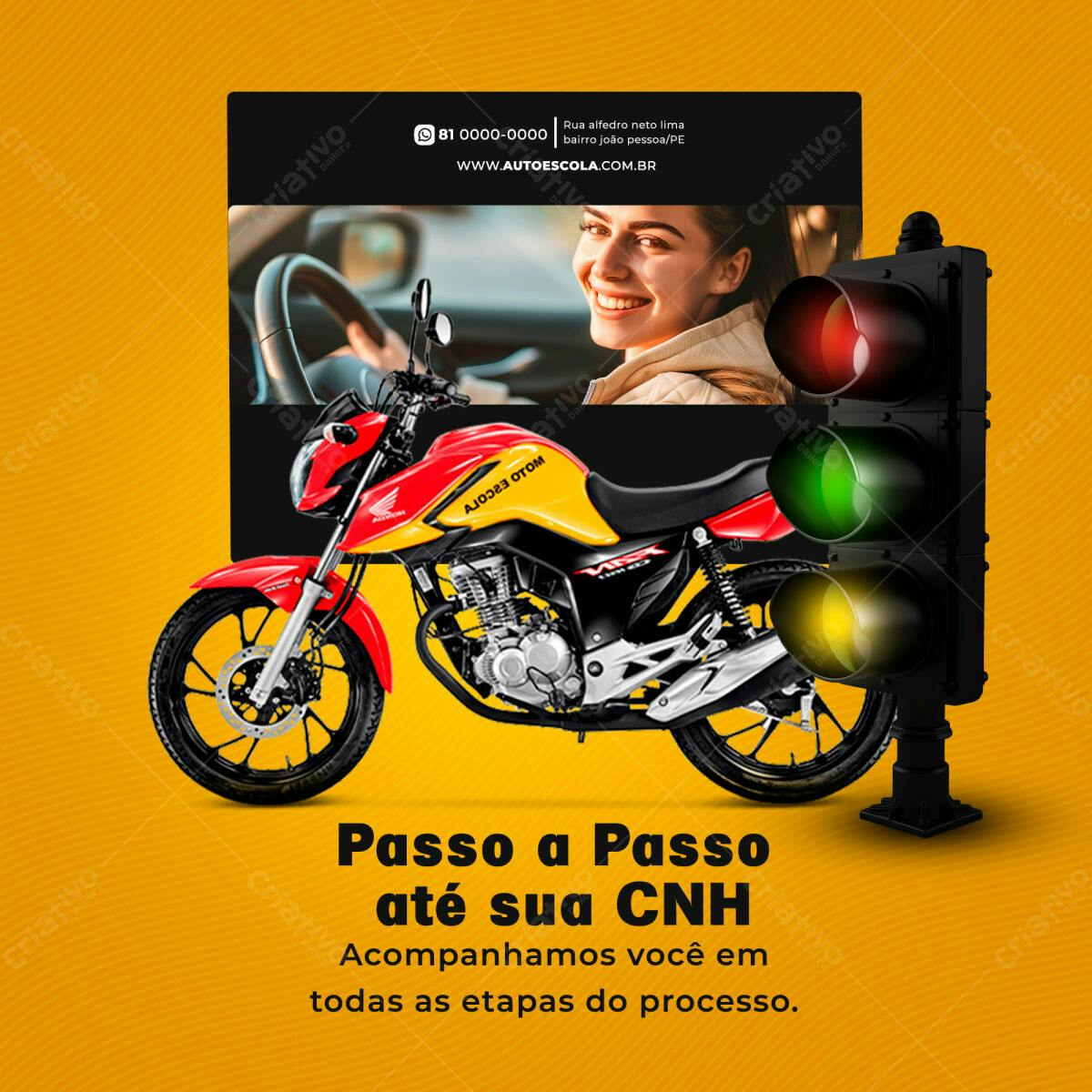 Post para Autoescola PSD Editável