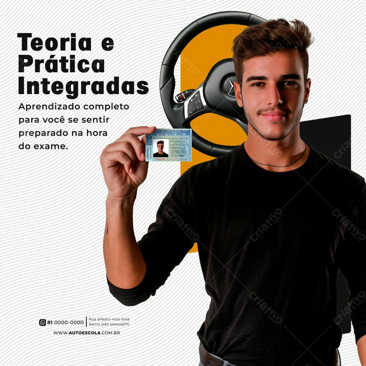 Flyer para Autoescola PSD Editável