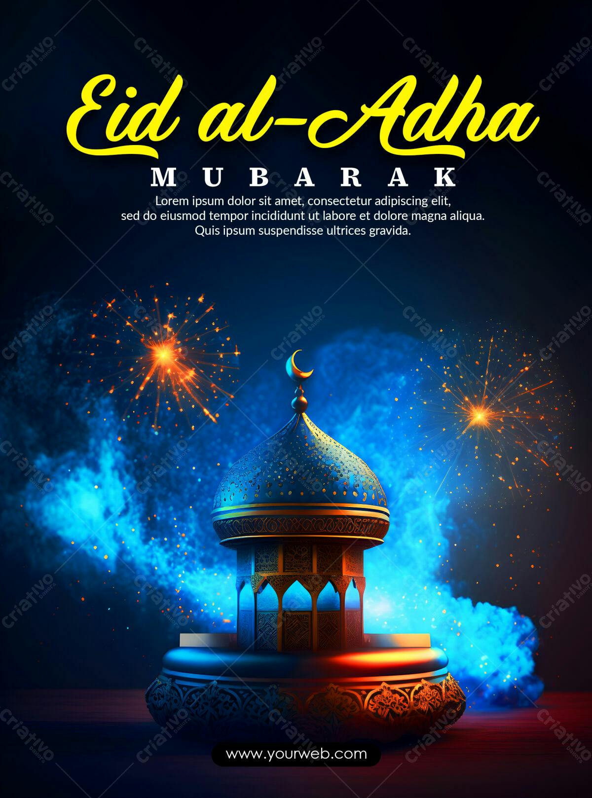 Flyer Eid al-Adha PSD Editável