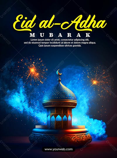 Modelo Psd De Postagem Em Mídia Social Eid Al Adha