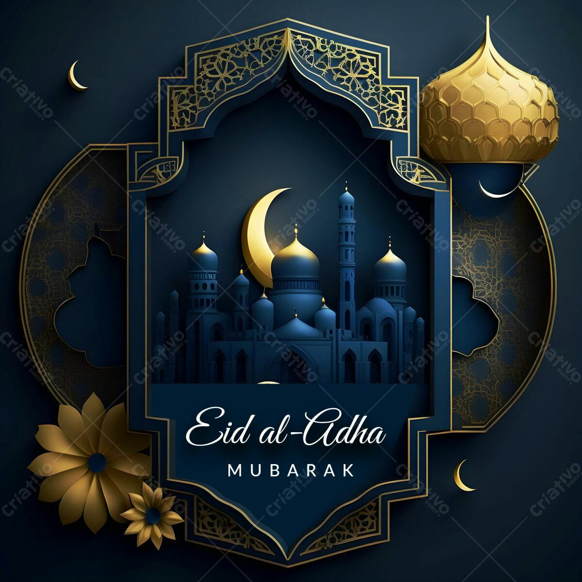 Flyer Eid al-Adha PSD Editável