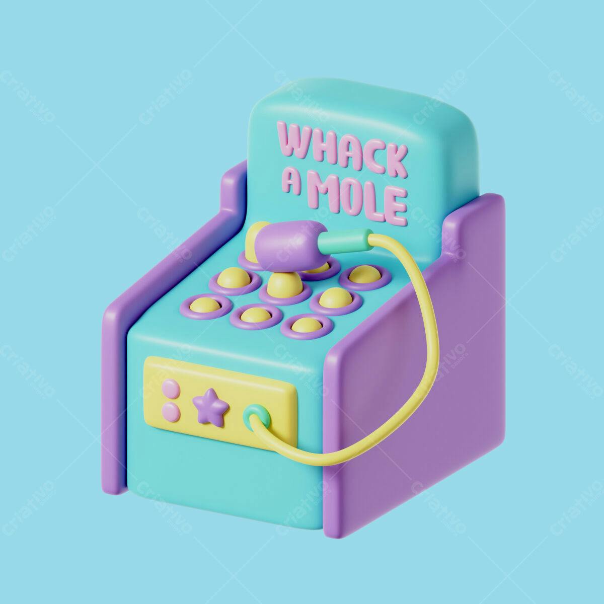 Ícone Whack-a-Mole Game PSD Editável