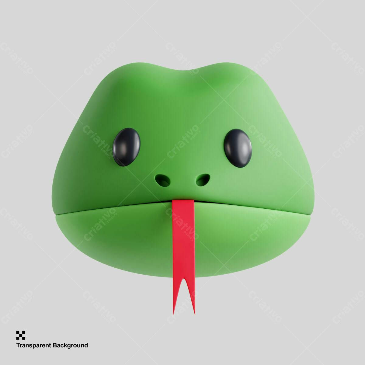 Avatar Cobra Verde PSD Editável