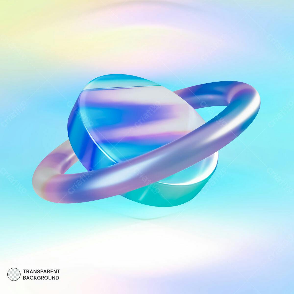 PSD Arte Abstrata com Anéis e Planetas para Design Moderno PSD Editável